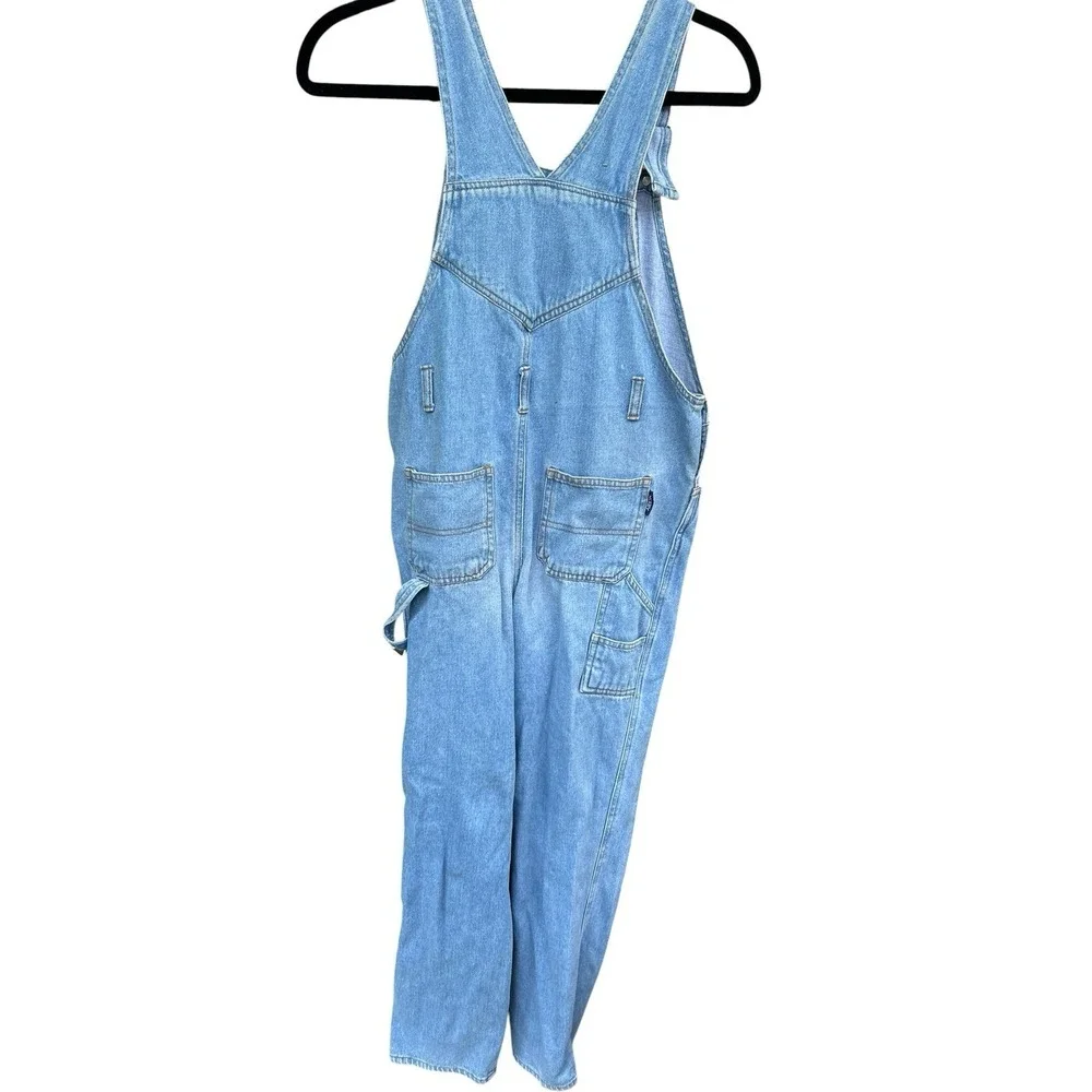Vintage Disney Store Mickey Minnie Mouse Denim Bib Overalls‎ 90s Size 14 Kids